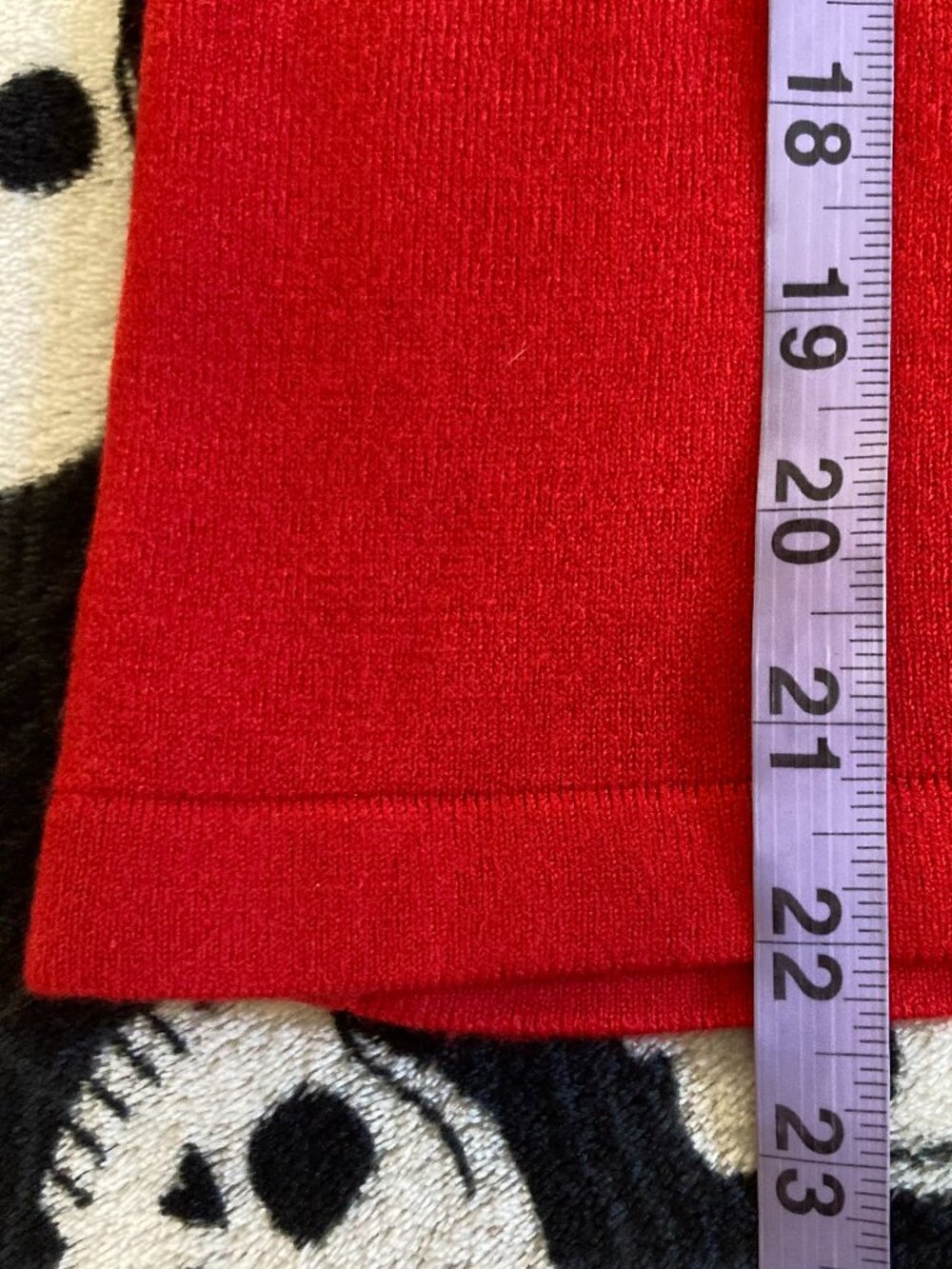 TABI Red thin knit v-neck sweater w/ adjustable neck tie pieces XS SMALL MEDIUM - Picture 8 of 16